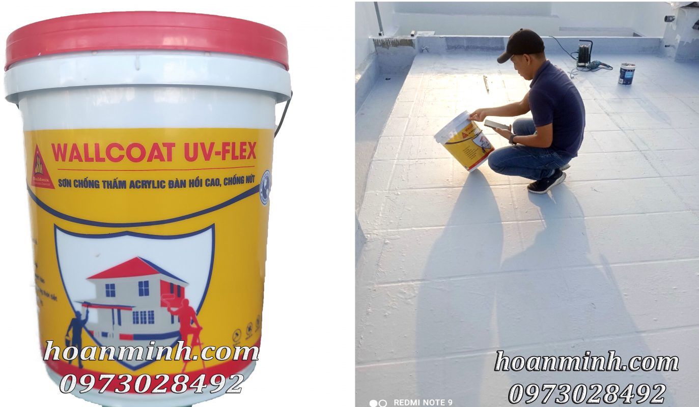 Màng chống thấm đàn hồi cao Wallcoat UV - Flex Màng chống thấm đàn hồi cao Wallcoat UV - Flex